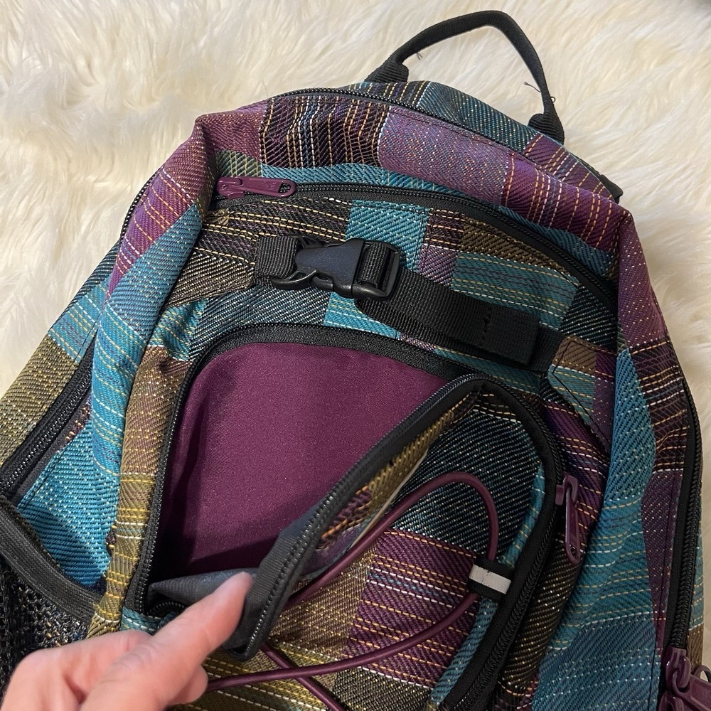 Dakine GirlsTurquoise Purple Green Grom 13L Girls Backpack - Picture 3 of 14